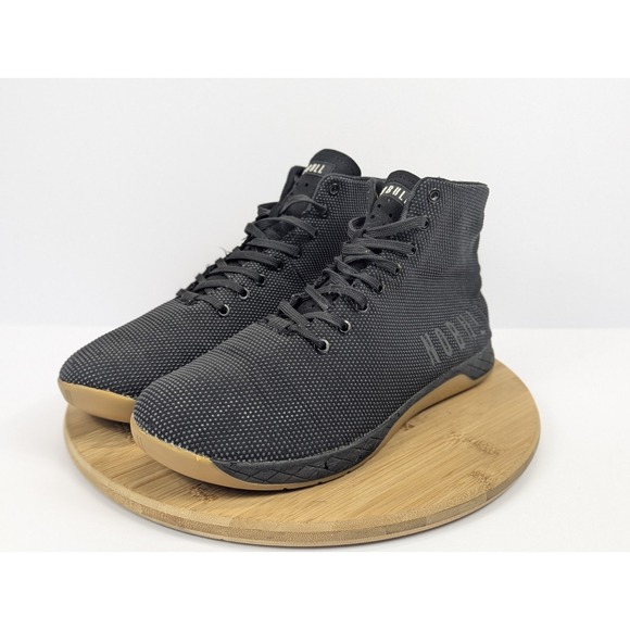 Nobull Outwork High Top Shoes Mens 12.5 Black Gum Gym Workout Athletic Sneakers - Picture 3 of 11